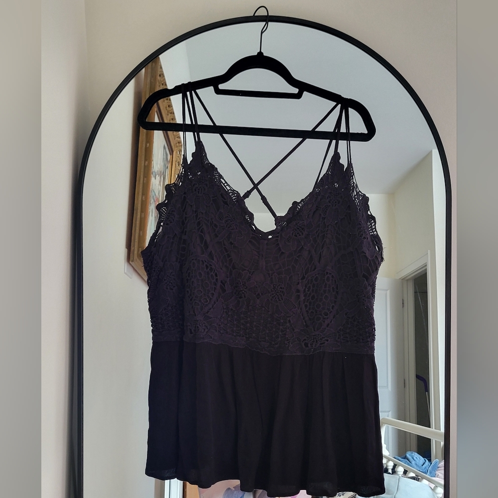 Strappy Crochet Guazy Tank Top